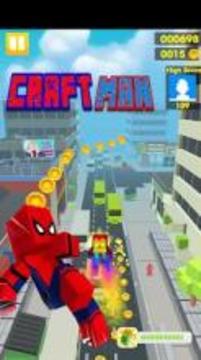 Craft Spider Hero Run游戲截圖1