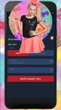 Best CALL & CHAT For jojosiwa - Jojosiwa joke call游戲截圖4