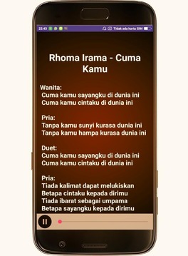 Rhoma Irama Album Offline + Lirik游戲截圖2