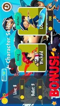 The Boboiboy Halilintar Kid Kuasa Lima Adventure游戲截圖4