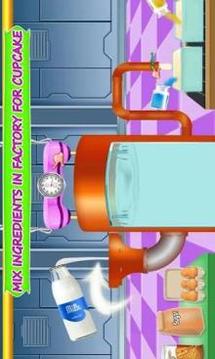 Colorful Cupcake Maker Factory: Bakery Shop Games游戲截圖4