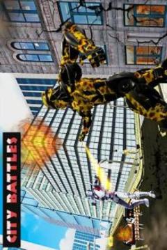 Futuristic Robot Car Transforming Cheetah Battle游戲截圖1