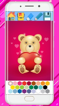 Teddy Bears Coloring Mandala 2018游戲截圖4