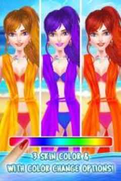 New Year Beach Party Fashion Doll Salon游戲截圖4