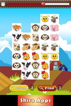 Farm Pet Animal Match for Kids游戲截圖4