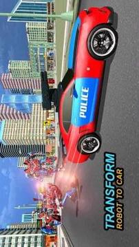 Muscle Robot Car Transformation Flying Robot Games游戲截圖4