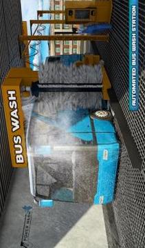 Smart Bus Wash Service: Gas Station Parking Games游戲截圖5