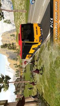 School Bus Driving Up Hill Rush - Free Bus Games游戲截圖3