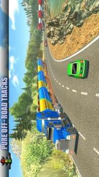 Oil Tanker Long Trailer Truck Simulator-Road Train游戲截圖1