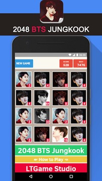2048 BTS Jungkook KPop Game游戲截圖4