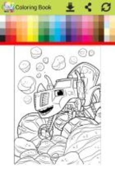 Coloring Blaze with Monster Machine go游戲截圖2