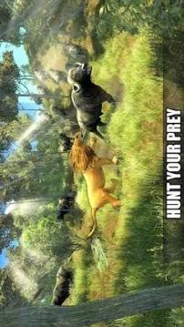 The Lion Simulator 3D: Forest Life of Lion Games游戲截圖5