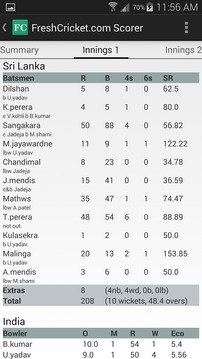 Yorker.me Cricket Scorer游戲截圖5