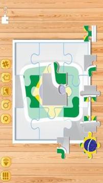 Jigsaw Puzzle National Flags AB - Educational Game游戲截圖1