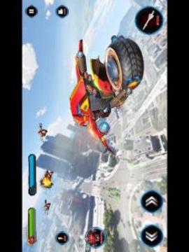Flying Robot Bike : Futuristic Robot War游戲截圖4