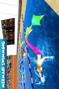 Mermaid Water Swimming Tournament游戲截圖4