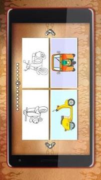 Motorcycles Coloring Pages游戲截圖1