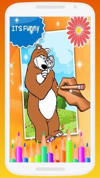 Masha And The Bear Coloring Book游戲截圖1