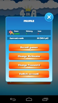 4 In A Row Multiplayer Online游戲截圖4