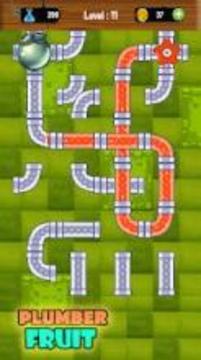 Plumber Fruit Pipelines Puzzle游戲截圖1