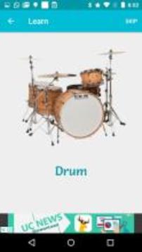 Musical Instruments-Learn,Spell,Quiz,Color & Game游戲截圖2