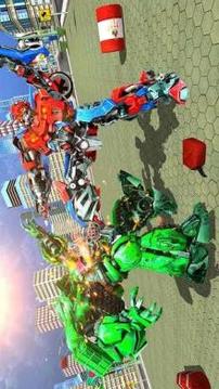 Muscle Robot Car Transformation Flying Robot Games游戲截圖5