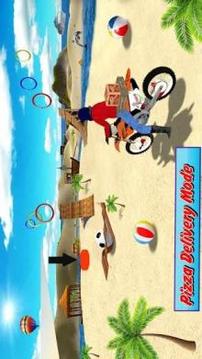 Beach Jumping Motocross 3D Traffic Racer游戲截圖1