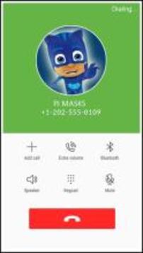 Pyjamasques Fake Call PJ Simulator Masks游戲截圖3