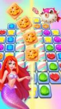 Candy Mermaid Match 3游戲截圖3
