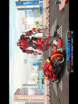 Flying Robot Bike : Futuristic Robot War游戲截圖2