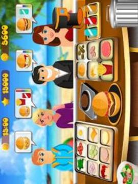 Burger Shop Restaurant : Burger Maker Cooking Game游戲截圖1