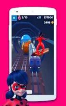 Subway Ladybug And Cat Noir Runner游戲截圖2