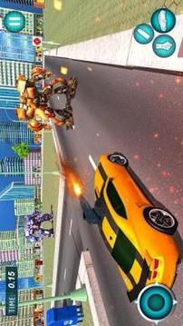 Flying Superhero Car Robot Transform Games游戏截图2