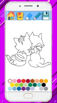 Kitty Coloring Mandala Book - Coloring Kitty Book游戏截图2