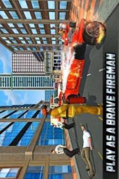 FireFighter ATV Bike: Helicopter Rescue 2018游戲截圖4
