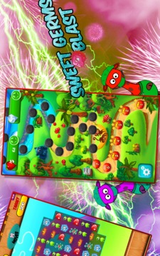 Sweet Germ Crush: Match 3 Game游戲截圖1