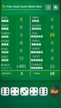 Yatzy - The best dice game游戲截圖2