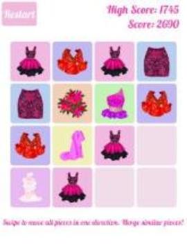 Fashion 2048 - Рuzzle game for girls游戲截圖2