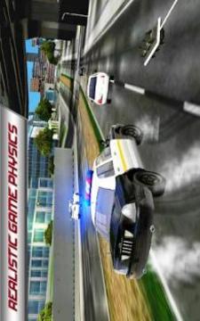Police Car 3D : City Crime Chase Driving Simulator游戲截圖2