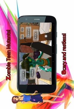 Zombie Teens 3D Shooter游戲截圖2