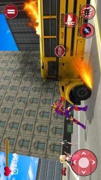 Flying Captain Superhero robot Crime City Battle游戲截圖3