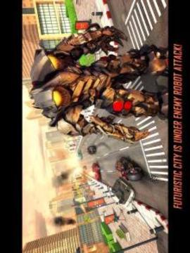 Flying Robot Bike : Futuristic Robot War游戲截圖5