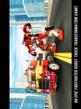 Flying Robot FireFighter: Truck Transform Game游戏截图4