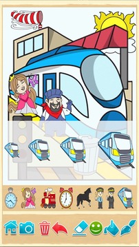 火車著色游戲游戲截圖4