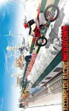 Crazy Bike Train Stunts Tricky Master游戲截圖3
