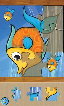 海洋动物儿童拼图游戏截图5