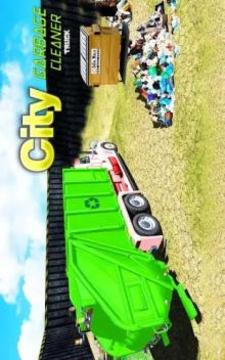 City Garbage Cleaner Truck Sim: Urban Trash Truck游戲截圖1