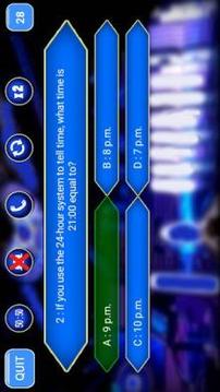 Millionaire 2018 Quiz in English : Be Rich!游戲截圖4