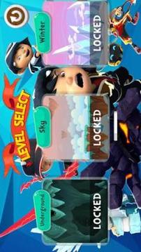 The Boboiboy Halilintar Kid Kuasa Lima Adventure游戲截圖3
