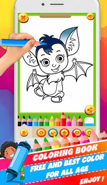 CoLoring Book for vampirinna 2018游戲截圖4